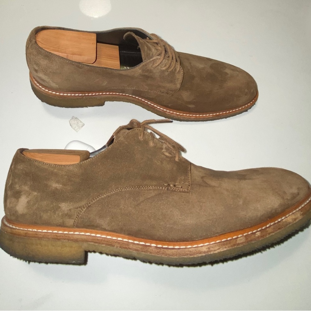 Johnston and Murphy Brown Suede Oxfords